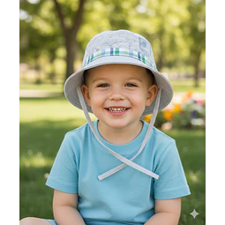 Molde Digital Sombrero Piluso Bebe,patron Pack Talles 1 Al 5