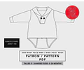 Molde De Costura, Patron Body Polo Bebe , Imprimible