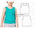 Molde Patron Coreldraw Musculosa Niños Talles 2 Al 14