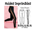 Moldes Patrones Imprimibles Calza Leggins Corte Xs Al 3xl