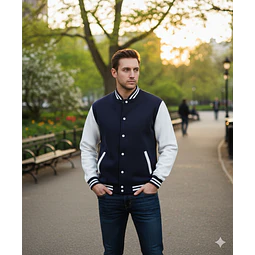 Molde Digital Campera Estilo Universitario Pack 5 Talles!