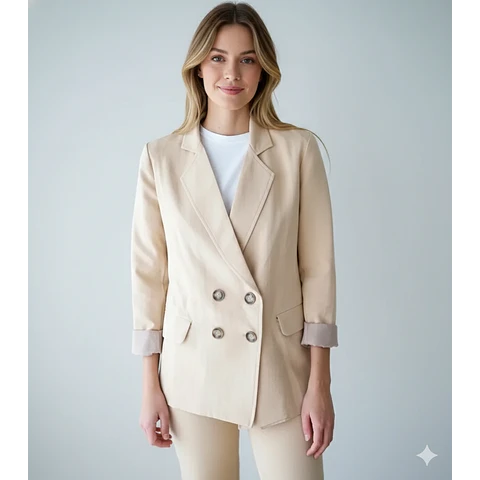 Molde Digital Blazer Cruze 4 Botones, Pack Talles S Al Xxl