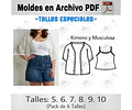 Moldes En Pdf Conjunto Diy Talle Grande Especial 5 Al 10