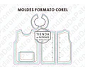 Molde Coreldraw Pechera Pintorcito Jardin Unisex Del 2 Al 8