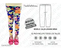 Molde Patron Calza Legging Niñas Pack Talles 6/8/10/12/14