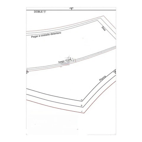 Patrones Moldes Body Con Tiras Imprimible