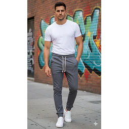 Molde Digital Jogger Gabardina Elastizada, Talles S Al Xxl