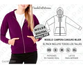 Molde Patron Imprimible Buzo Canguro Mujer Talles Xs Al Xl
