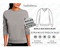 Moldes Patrones Buzo Cuello Redondo Mujer Talle Del Xs Al Xl