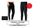 Molde De Costura, Patron Joggers Con Tira , Imprimible