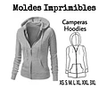 Moldes Patrones Imprimibles Campera Canguro Xs Al xxl