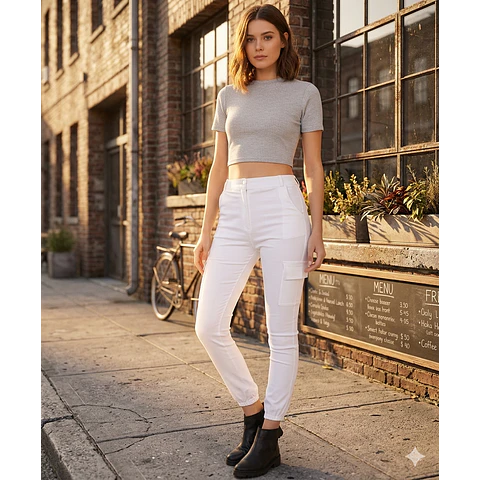 Molde Digital Pantalon Con Bolsillo Cargo Talles S A Xxl