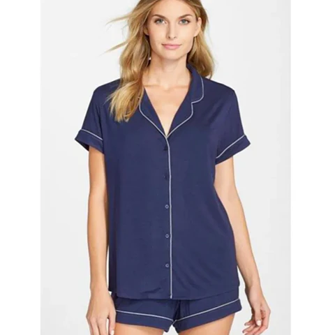 Molde Digital Camisa Pijama Manga Corta Pack Talles S A Xxl