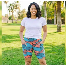 Molde Digital Calza Ciclista Con bolsillos, Talles S Al Xxl