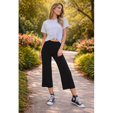 Molde Digital Pantalon Crop Para Punto, Pack Talles S Al Xxl