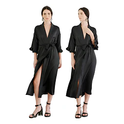 Molde Digital Bata Larga Manga Con volado, Pack Talles S A Xxl