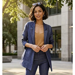 Molde Digital Blazer Sin Forro Con bolsillo lateral, Talles S A Xxl