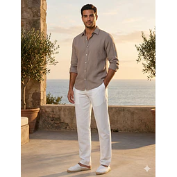 Molde Digital Pantalon Playero Cintura Con elastico, Talles S A Xxl