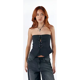 Molde Digital Top Ojalillos Terminación Con Picos, Talles S Al Xxl