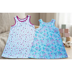 Molde Digital Solero Vestido Beba, Pack Talles 1 Al 5