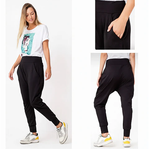 Molde Digital Calza Babucha Con bolsillo, Pack Talles S Al Xxl