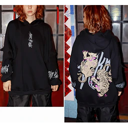 Molde Digital Buzo Oversize Manga Con bolsillo, Talles S A Xxl