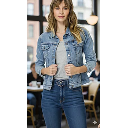 Molde Digital Chaqueta/campera Corte Jean, Talles S Al Xxl