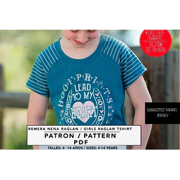 Molde De Costura, Patron Remera Ranglan Mc Nena , Imprimible