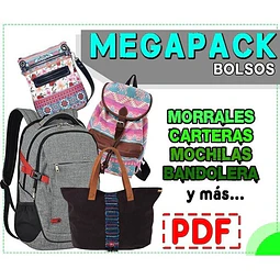 Patrones Moldes Costura- Bolsos, Carteras Y Más