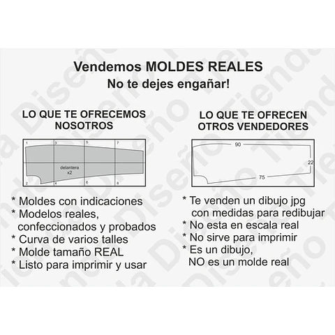 Molde Patron Imprimible Short Deportivo Mujer Talles 38 A 46