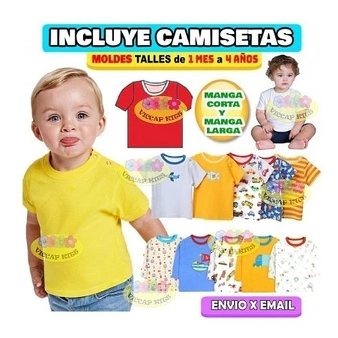 Moldes Y Patrones De Ropa Para Bebés Bodys Enteritos Campera