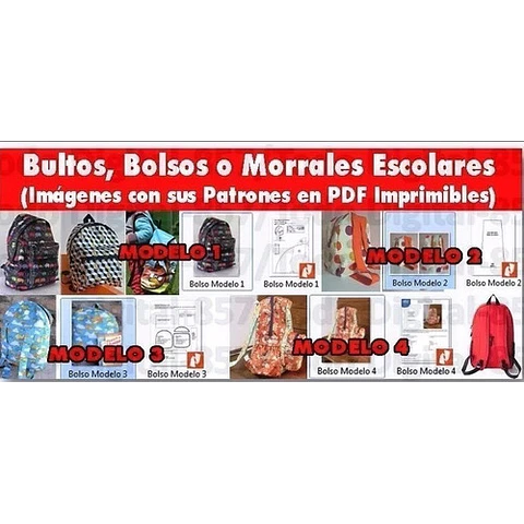Patrones Moldes Costura- Bolsos, Carteras Y Más