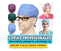 Moldes Y Patrones Uniformes Médicos Batas Cofias Delantal