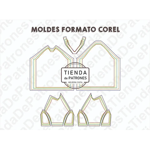 Molde Patrón Coreldraw Remera Futbol Hombre Del S Al 2xl