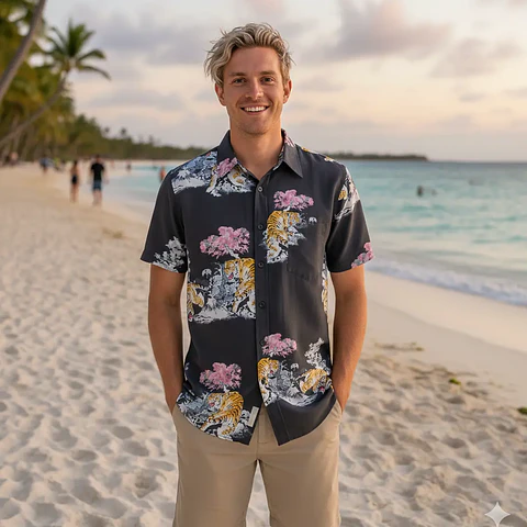 Molde Digital Camisa Manga Corta Hombre Pack De 5 Talles!