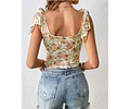 Tie Top Sewing Pattern for Women PDF | XS-XXXL | Shoulder Tie Top Pattern | Open back Womens Crop Top | Easy Top Pattern | Knot Top Pattern