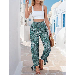 Pants Sewing Pattern | Slit Pants Pattern | Elastic Waistband Pants | Summer Pants Pattern | Beginner Sewing Patterns, Women Pattern Pants