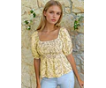 Blouse Sewing Pattern, Top Pattern, Milkmaid Top Blouse Pattern, Peplum Top, Peplum Blouse, Cottagecore Pattern, Shirred Top Pattern
