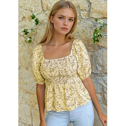 Blouse Sewing Pattern, Top Pattern, Milkmaid Top Blouse Pattern, Peplum Top, Peplum Blouse, Cottagecore Pattern, Shirred Top Pattern