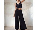 Pants Pattern | Elastic Waistband Wide Leg Pants Sewing Pattern | Trousers Pattern | High Waisted Pants Pattern | Sewing Pattern for Women