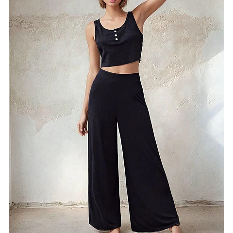 Pants Pattern | Elastic Waistband Wide Leg Pants Sewing Pattern | Trousers Pattern | High Waisted Pants Pattern | Sewing Pattern for Women