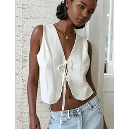 Front Tie Top Sewing Pattern | Tie Top Pattern | Vest Pattern | Summer Top sewing pattern | Women Sewing Patterns | Beginner Vest Pattern