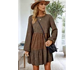 Dress Sewing Pattern | Long Sleeved Dress Pattern | Dress Pattern | Midi Dress Pattern | Women Sewing Pattern | Beginner Dress Pattern