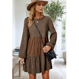 Dress Sewing Pattern | Long Sleeved Dress Pattern | Dress Pattern | Midi Dress Pattern | Women Sewing Pattern | Beginner Dress Pattern