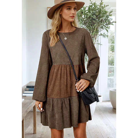 Dress Sewing Pattern | Long Sleeved Dress Pattern | Dress Pattern | Midi Dress Pattern | Women Sewing Pattern | Beginner Dress Pattern
