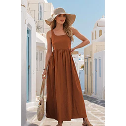 Sleeveless Dress Sewing Pattern | Summer Dress Pattern | Beginner Dress Pattern | Women Dress | Patterns for Women, Maxi Dress Long Dress