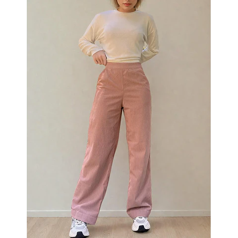 Women Pants Sewing Pattern | Trousers Pattern | Pants Pattern | Women Sewing Pattern | High Waisted Straight Leg Pants Sewing Pattern Women