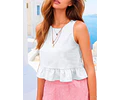 Ruffled Crop Top Sewing Pattern for Women PDF | XS-XXXL | Women Top Pattern | Sleeveless Top | Women Sewing Pattern | Tank Top Pattern