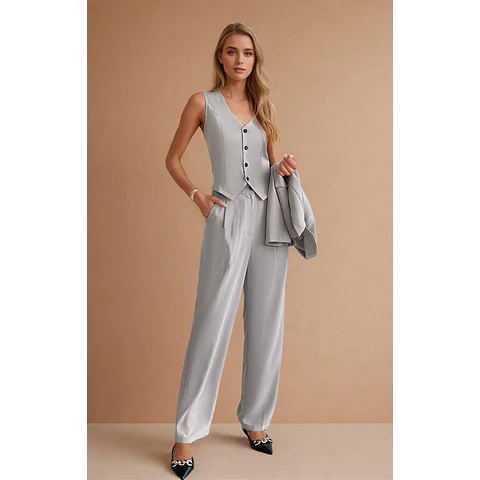 3 Pieces Suit Set Sewing Pattern | Vest, Jacket & Pants Sewing Pattern | Suit Sewing Patterns | Suit Pants Pattern | Women Suit Pattern