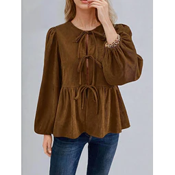 Blouse Sewing Pattern, Tie Front Blouse, Knot Blouse, Shirt Pattern, Milkmaid Pattern, Women Shirt, Peplum Top, Peplum Blouse Pattern Women